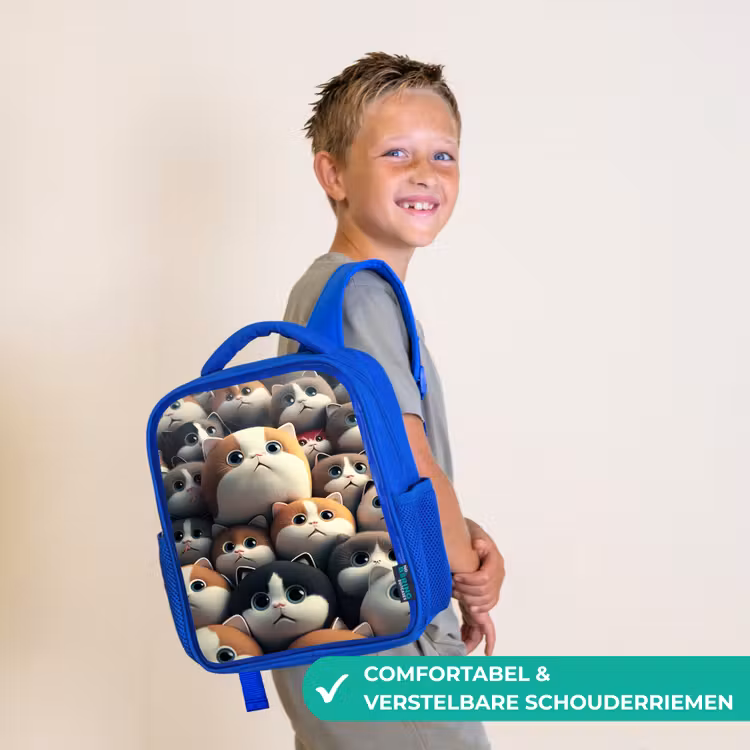 Kinderrugzak - Blauw - Lapjes Katjes — 4