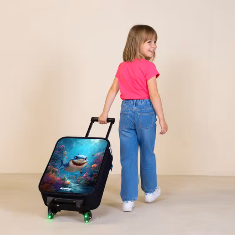 Kinderkoffers met naam - Rif - Koraal - Haai - Dier — 2
