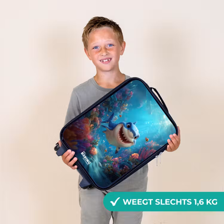 Kinderkoffers met naam - Rif - Koraal - Haai - Dier — 3