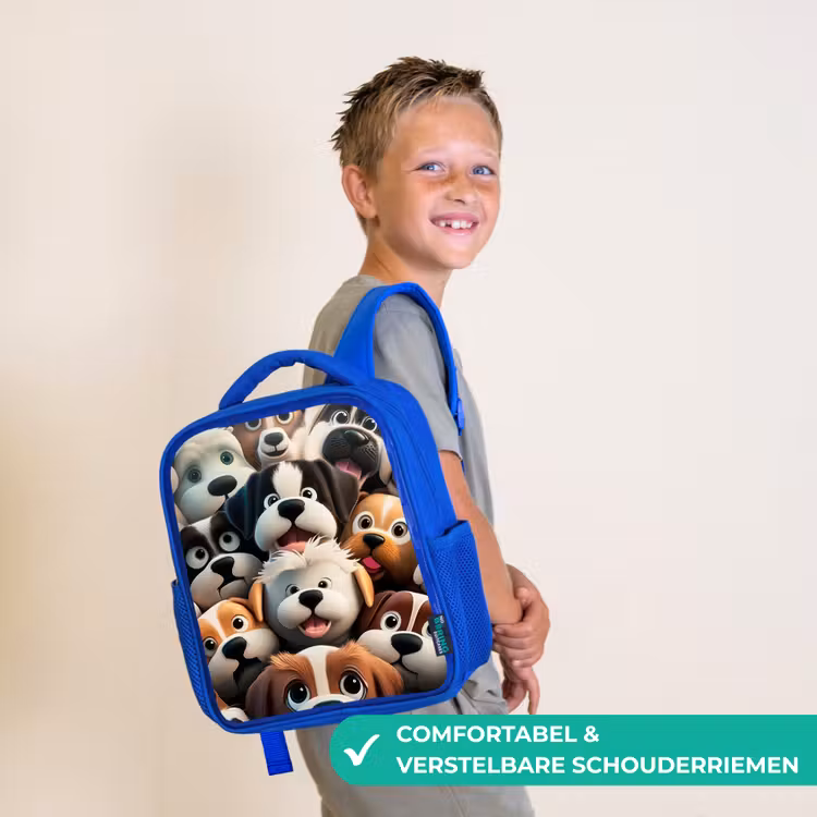 Kinderrugzak - Blauw - Blaffende Bengeltjes — 4