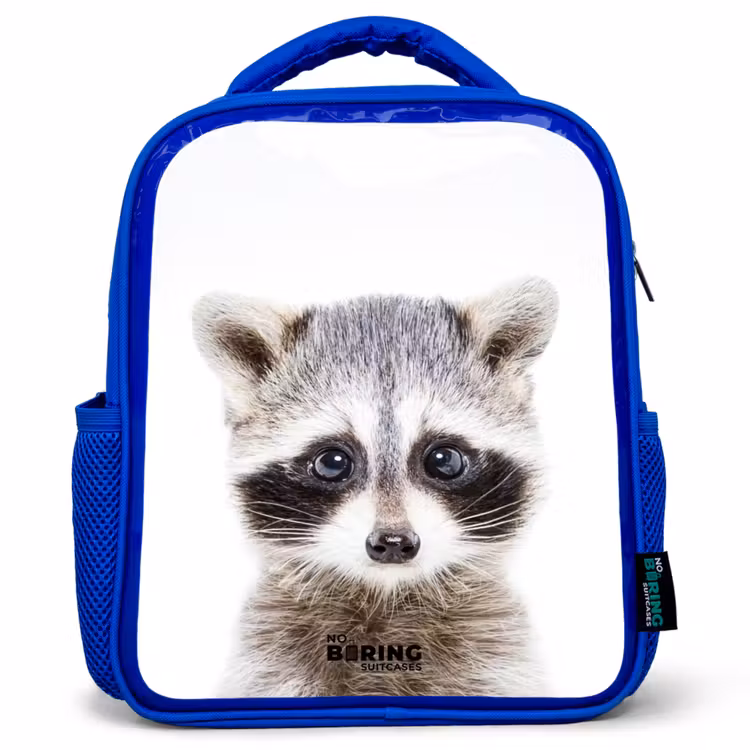 Kinderrugzak - Blauw - Rachid Racoon — 1