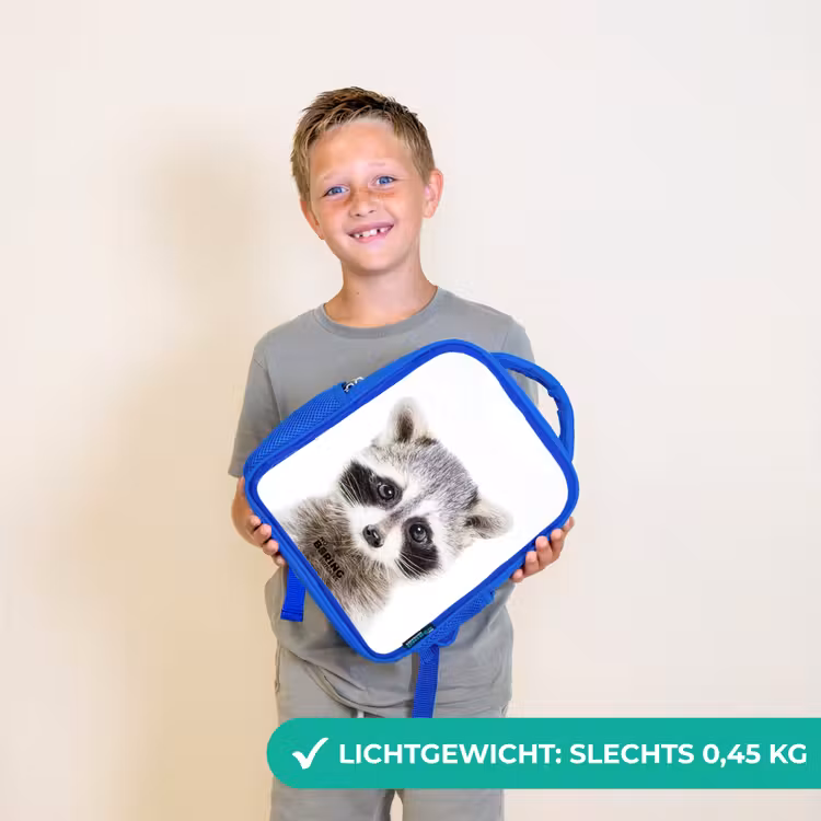 Kinderrugzak - Blauw - Rachid Racoon — 2