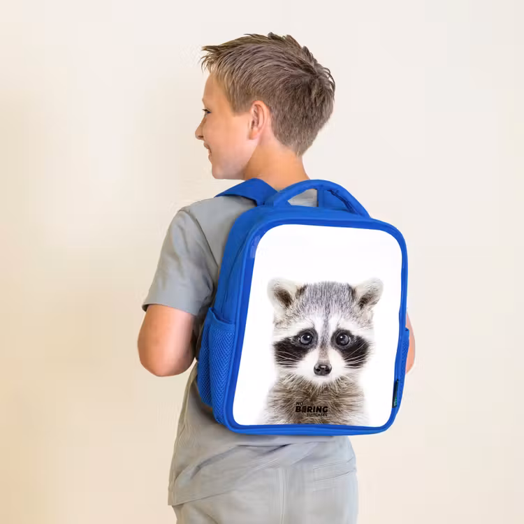Kinderrugzak - Blauw - Rachid Racoon — 3
