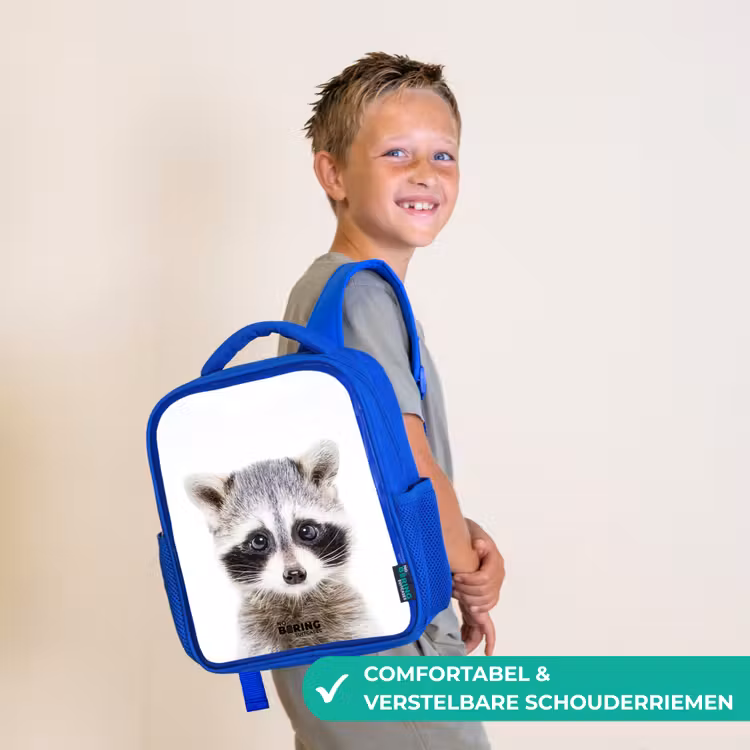 Kinderrugzak - Blauw - Rachid Racoon — 4