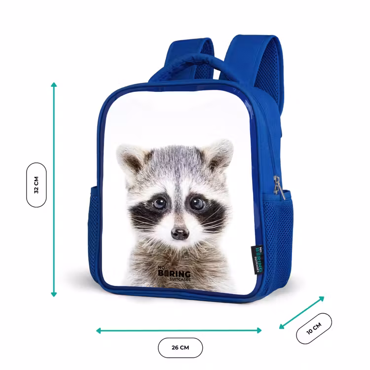 Kinderrugzak - Blauw - Rachid Racoon — 5