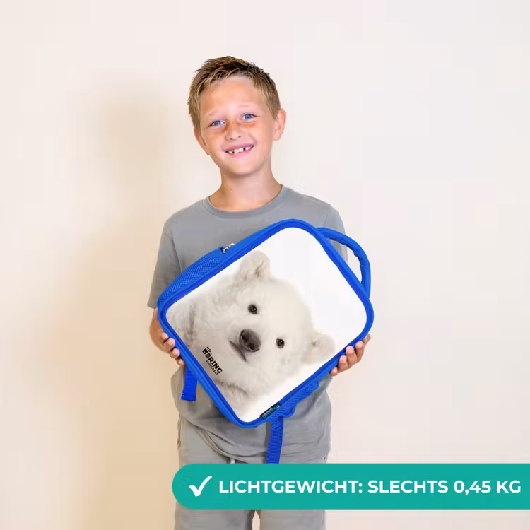Kinderrugzak - Blauw - Schattige Ijsbeer — 2