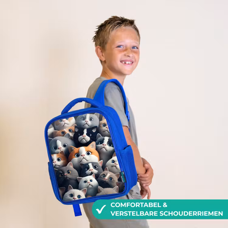 Kinderrugzak - Blauw - Snoezige Snuitjes — 4