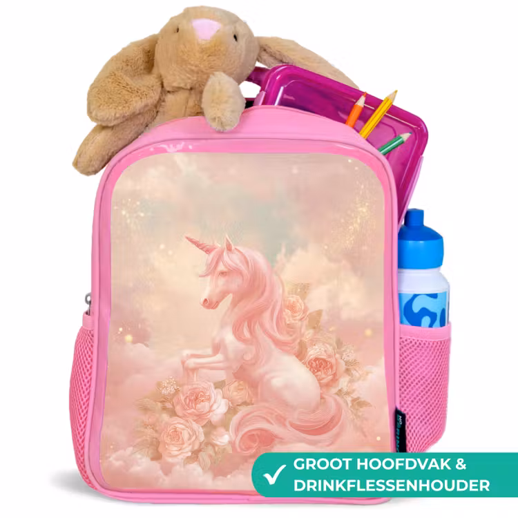 Kinderrugzak - Roze - Eenhoorn - Wolken - Roze β 2
