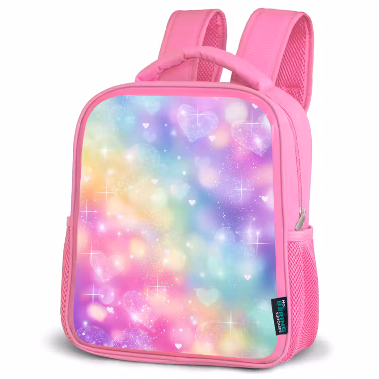Kinderrugzak - Roze - Licht - Regenboog - Hartjes — 4