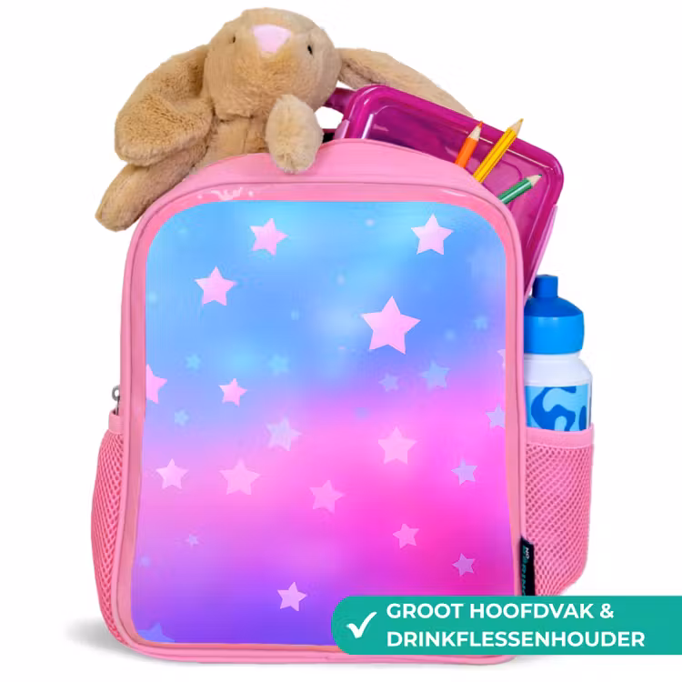 Kinderrugzak - Roze - Sterren - Roze - Blauw — 2