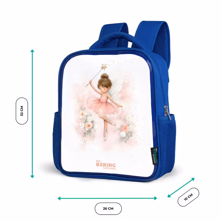 Kinderrugzak - Blauw - Ballerina fee in roze — 5