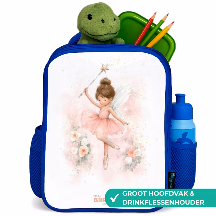 Kinderrugzak - Blauw - Ballerina fee in roze — 6