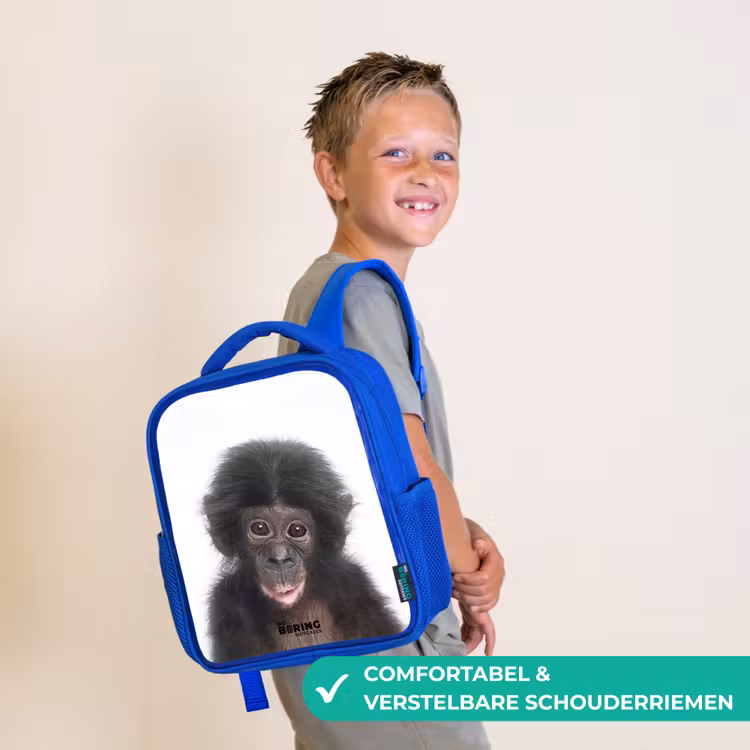 Kinderrugzak - Blauw - Charlie Chimp — 4
