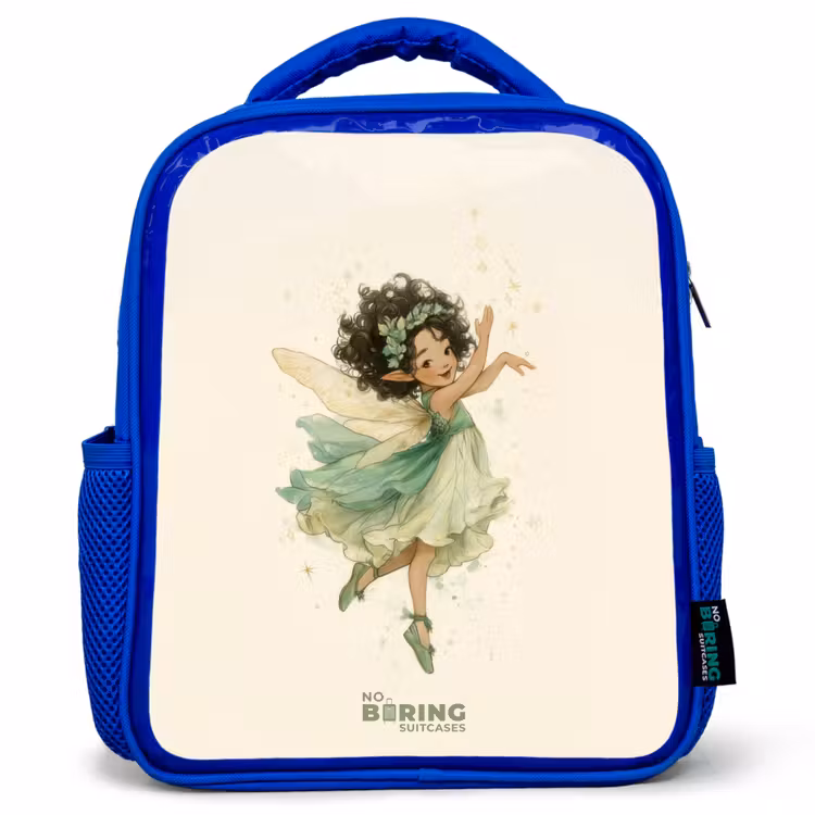 Kinderrugzak met naam - Blauw - Dansende bosfee β 1