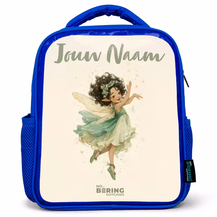 Kinderrugzak met naam - Blauw - Dansende bosfee β 1