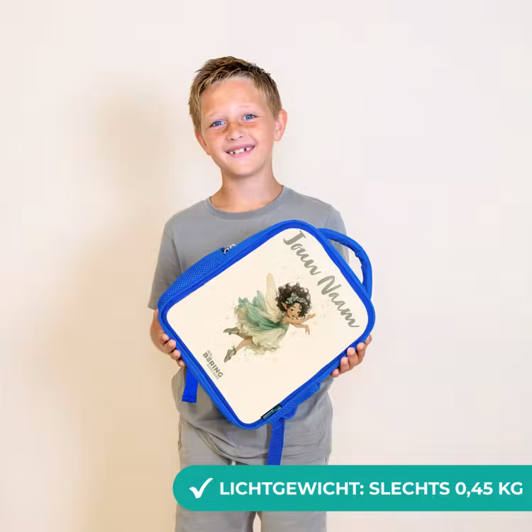Kinderrugzak met naam - Blauw - Dansende bosfee β 2