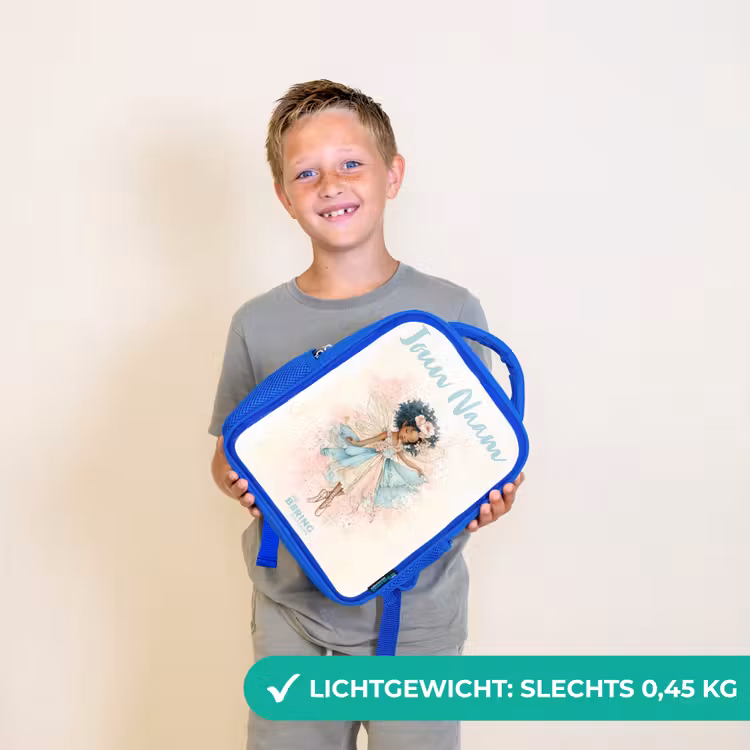 Kinderrugzak met naam - Blauw - Elf - Ballet - Kleurrijk — 2