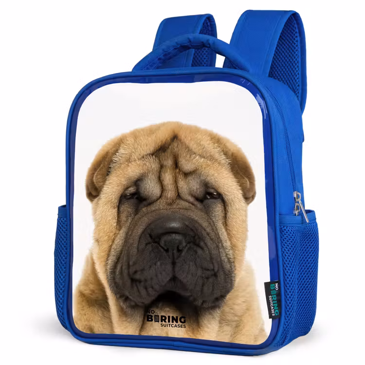 Kinderrugzak - Blauw - Hondje met Boos Hoofd — 7