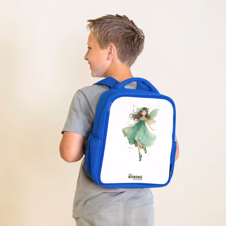 Kinderrugzak - Blauw - Zwevende groene elf — 3