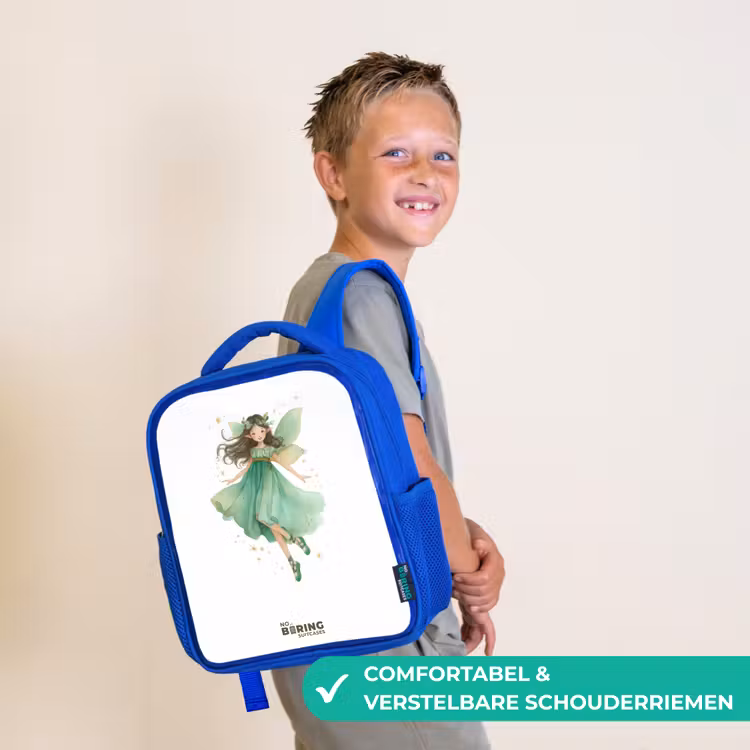 Kinderrugzak - Blauw - Zwevende groene elf — 4
