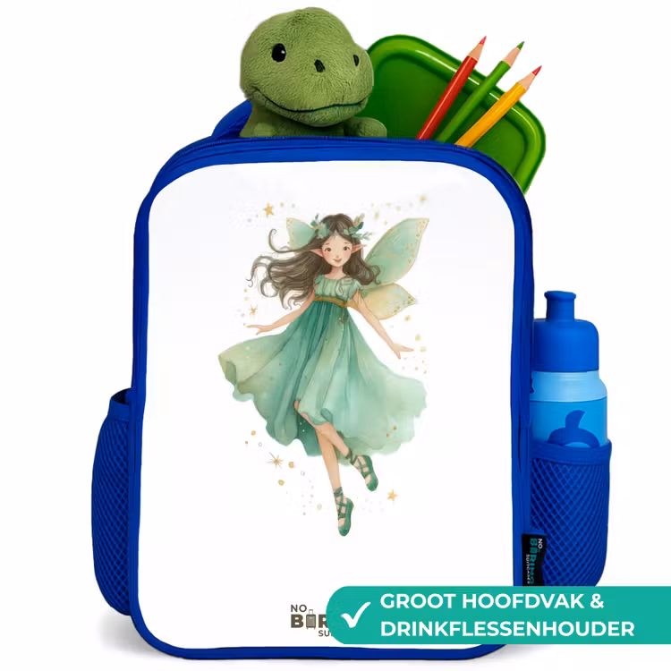 Kinderrugzak - Blauw - Zwevende groene elf — 6