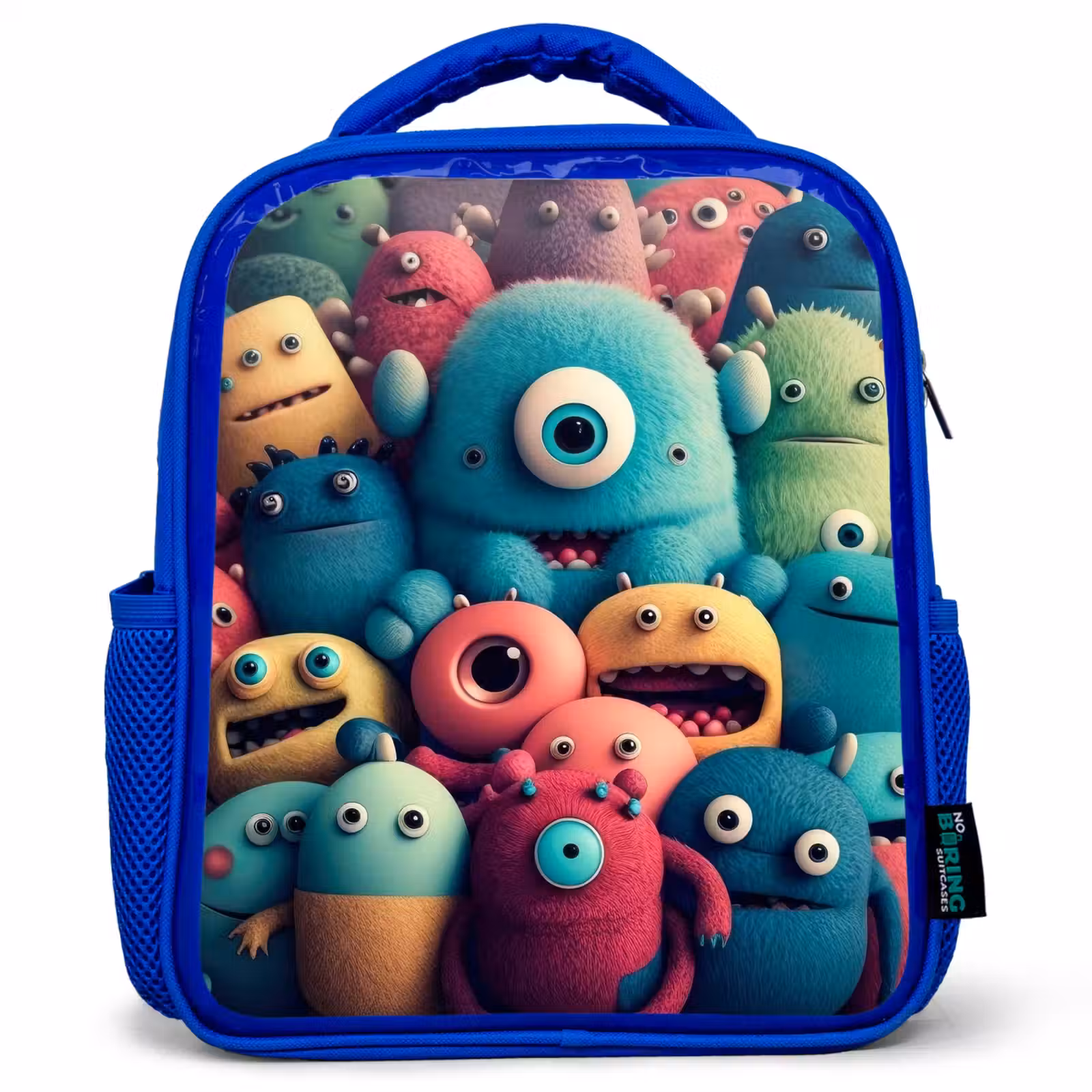Kinderrugzak - Blauw - Monster Menigte — 1