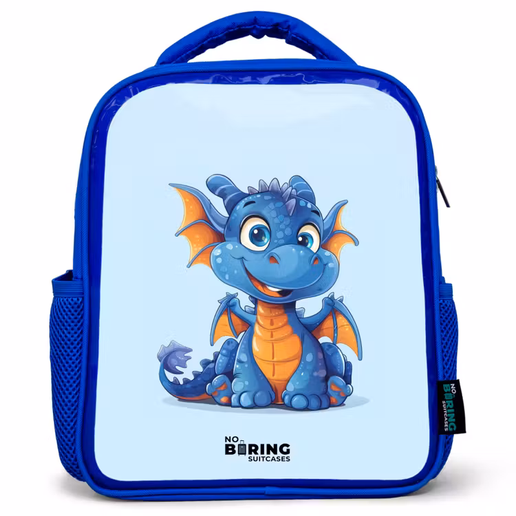 Kinderrugzak - Blauw - Dinky draakje — 1