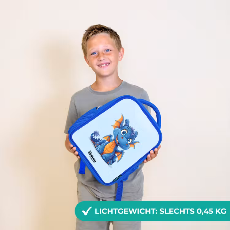 Kinderrugzak - Blauw - Dinky draakje — 2