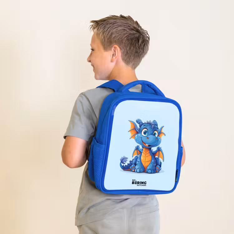 Kinderrugzak - Blauw - Dinky draakje — 3