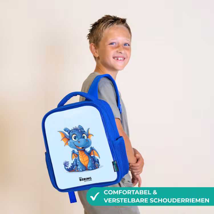 Kinderrugzak - Blauw - Dinky draakje — 4
