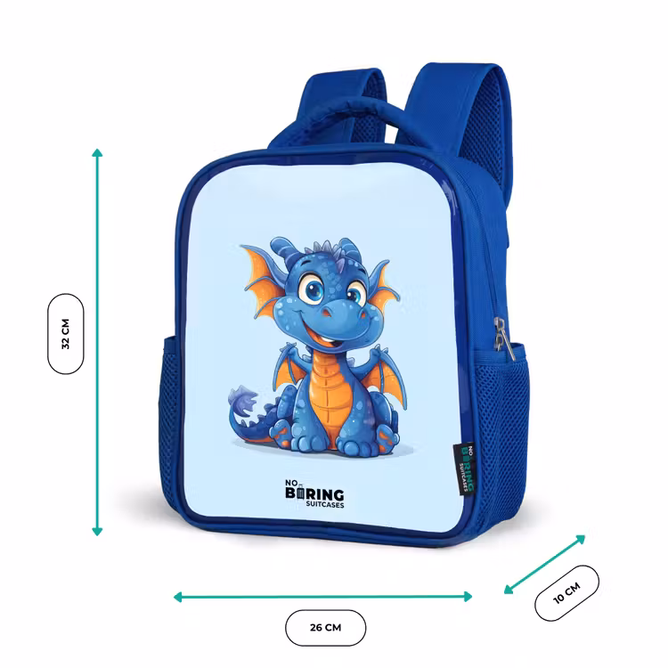 Kinderrugzak - Blauw - Dinky draakje — 5