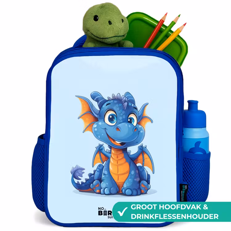 Kinderrugzak - Blauw - Dinky draakje — 6