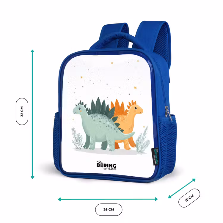Kinderrugzak - Blauw - Dinos - Dieren - Sterren — 5