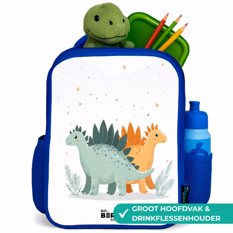 Kinderrugzak - Blauw - Dinos - Dieren - Sterren — 6