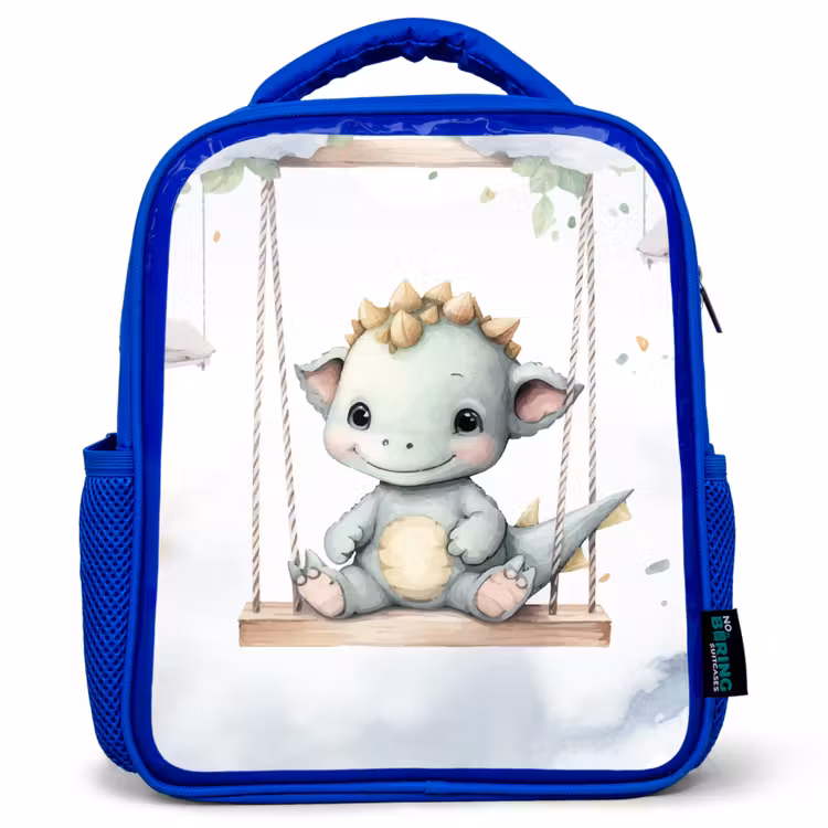 Kinderrugzak - Blauw - Draak - Baby dier - Kinderen — 1