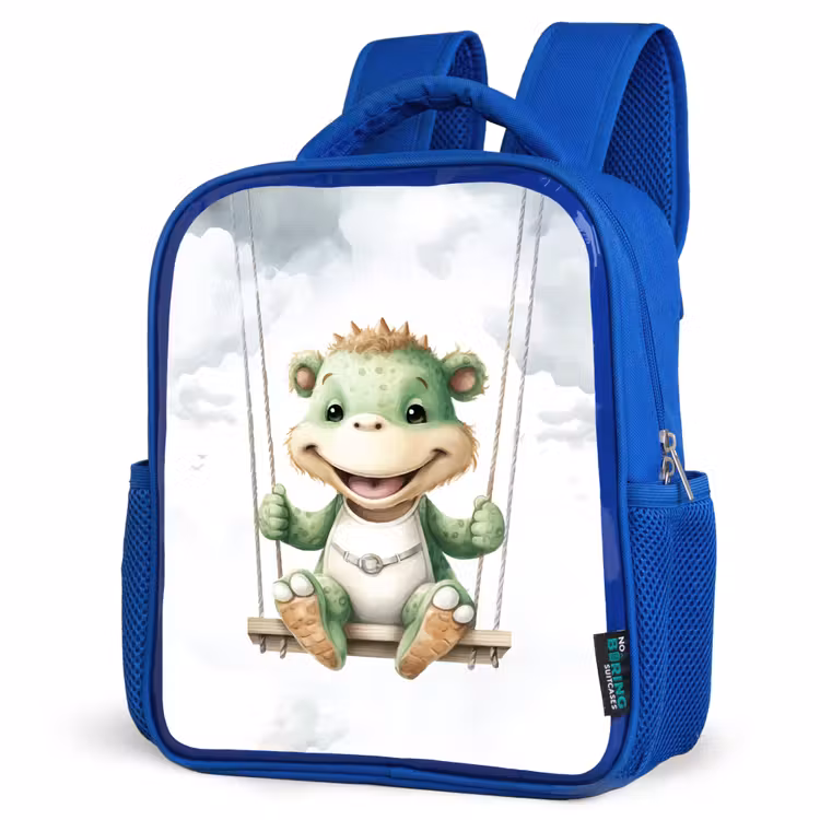 Kinderrugzak - Blauw - Draak - Baby dier - Kinderen — 7