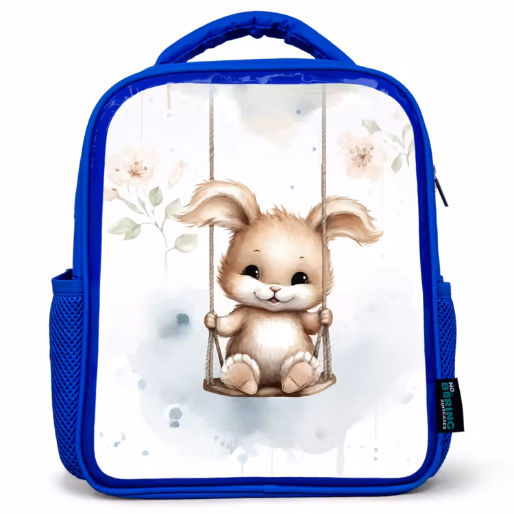 Kinderrugzak - Blauw - Konijn - Baby dier - Kinderen — 1