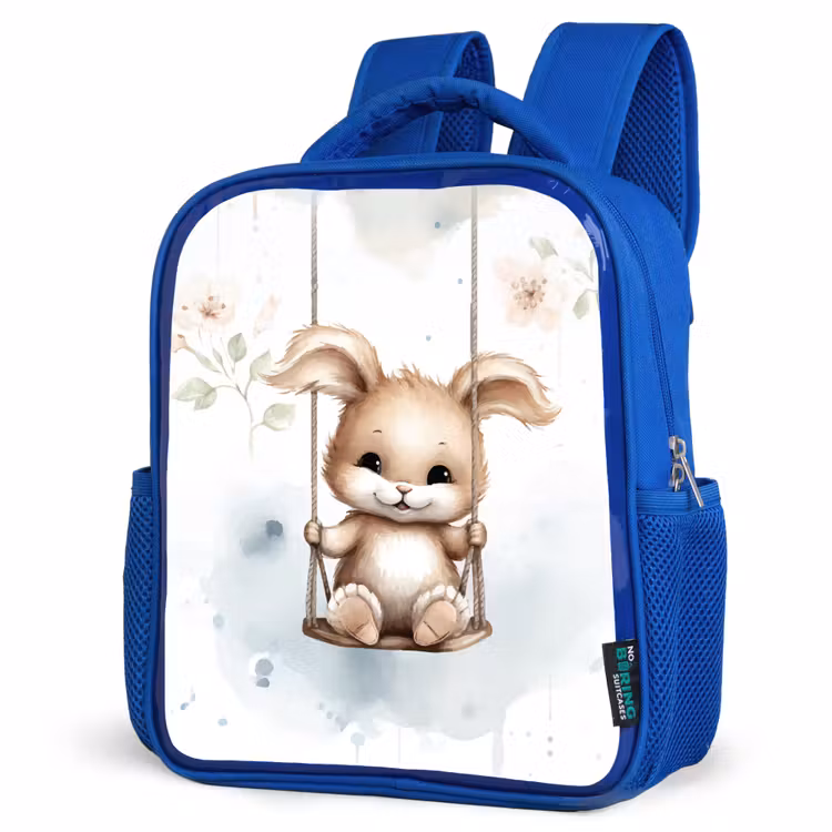 Kinderrugzak - Blauw - Konijn - Baby dier - Kinderen — 7