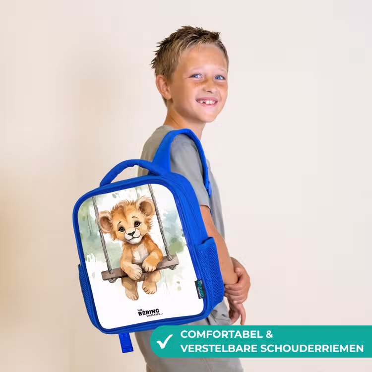 Kinderrugzak - Blauw - Lucas leeuw — 4