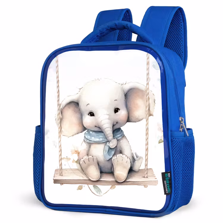 Kinderrugzak - Blauw - Olifant - Dier - Kinderen — 7