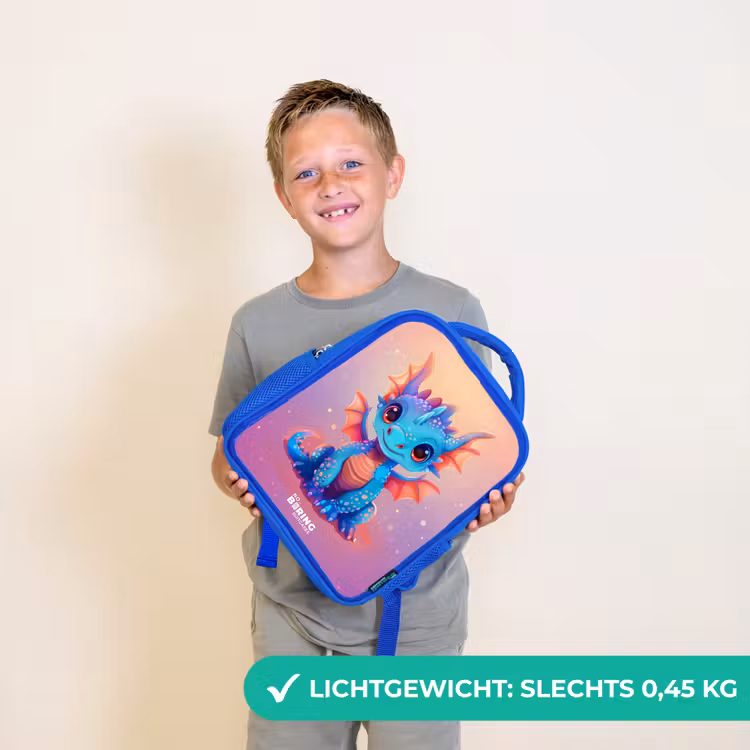 Kinderrugzak - Blauw - Schattige baby draak — 2