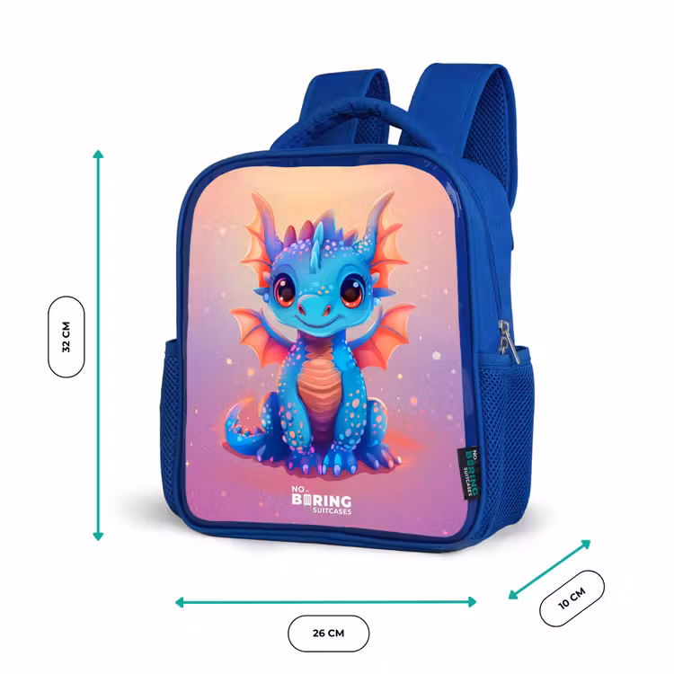Kinderrugzak - Blauw - Schattige baby draak — 5