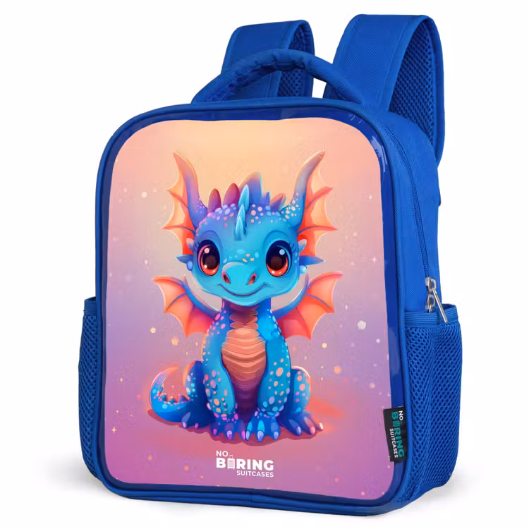 Kinderrugzak - Blauw - Schattige baby draak — 7