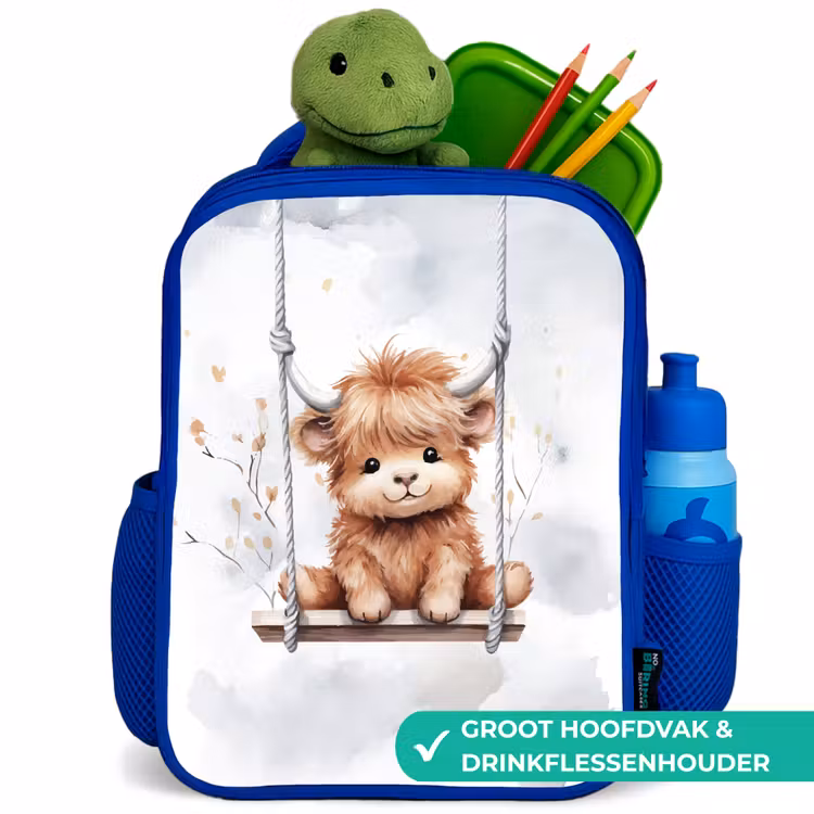 Kinderrugzak - Blauw - Schotse hooglander - Dier - Kinderen — 6