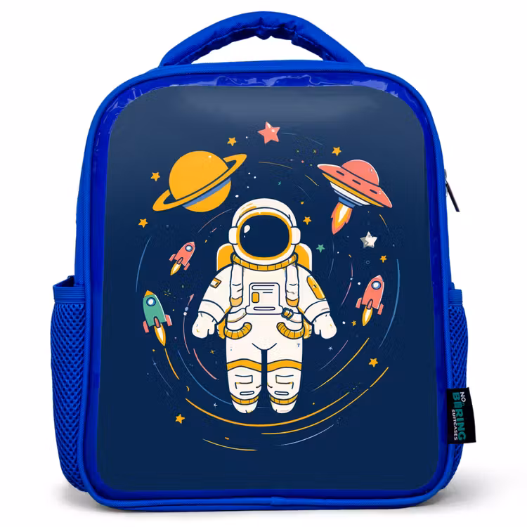 Kinderrugzak - Blauw - Astronaut - Planeten - Raket — 1