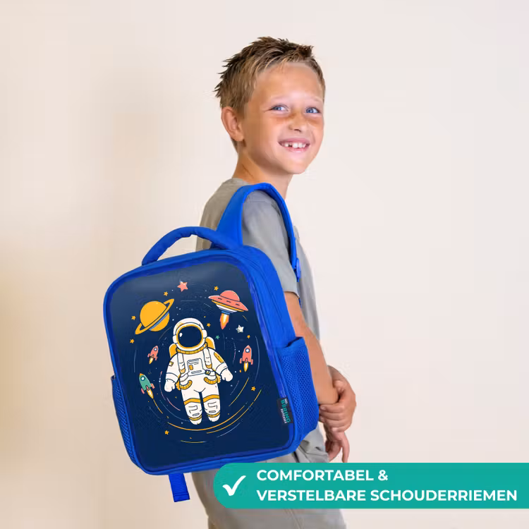 Kinderrugzak - Blauw - Astronaut - Planeten - Raket — 4
