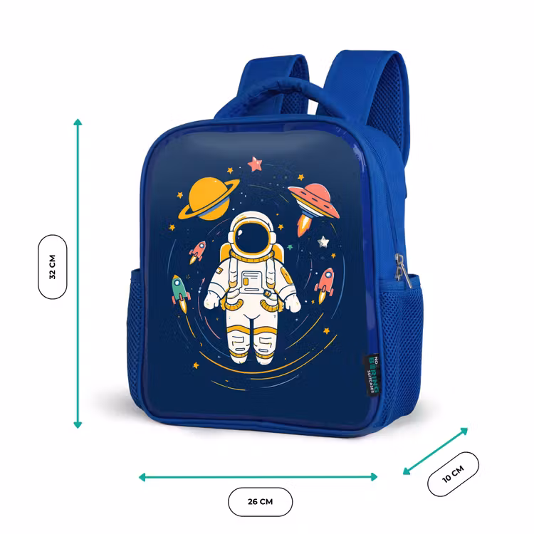 Kinderrugzak - Blauw - Astronaut - Planeten - Raket — 5