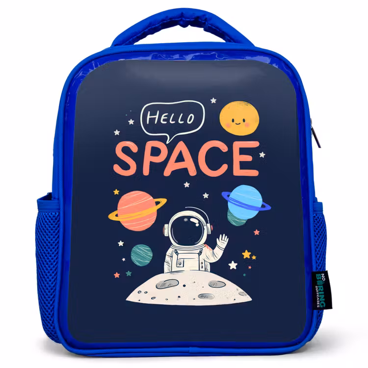Kinderrugzak - Blauw - Astronaut - Ruimte - Planeten — 1