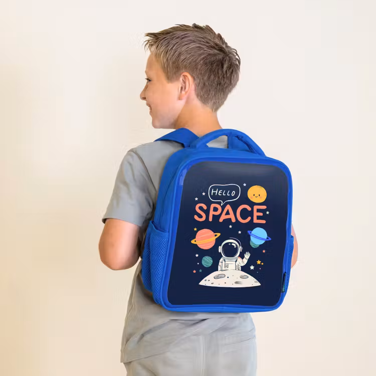 Kinderrugzak - Blauw - Astronaut - Ruimte - Planeten — 3