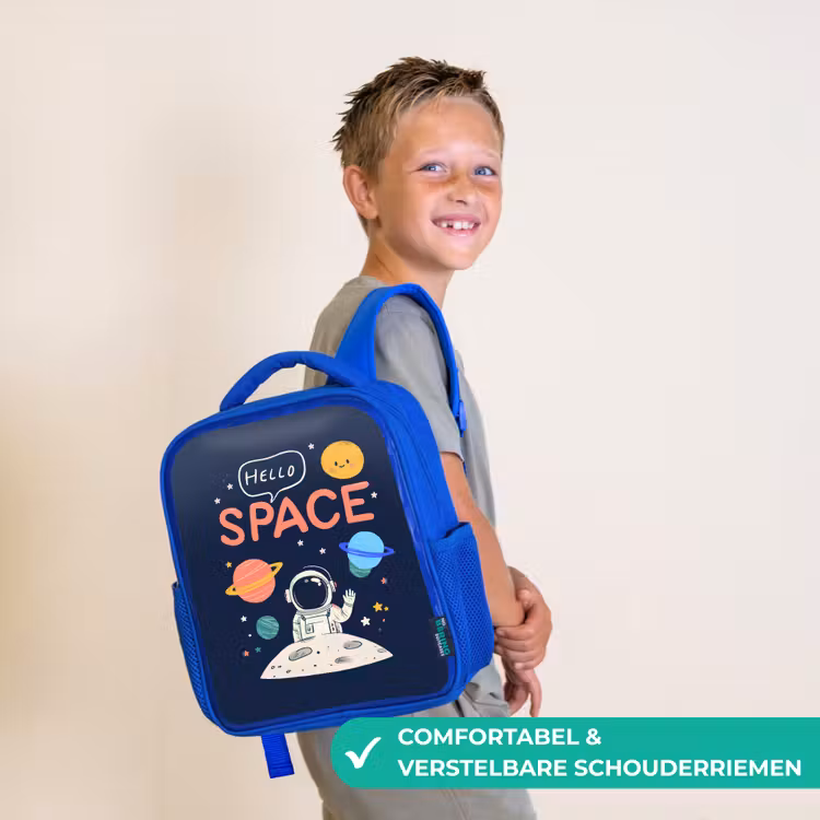 Kinderrugzak - Blauw - Astronaut - Ruimte - Planeten — 4
